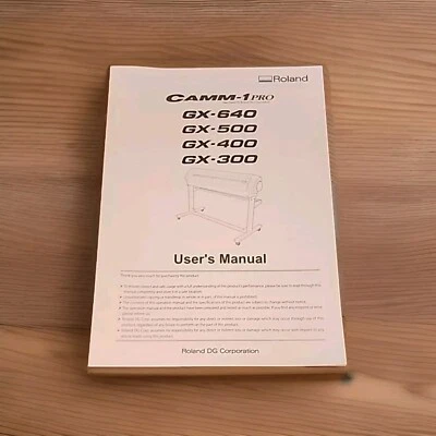 Roland GX-640 500 400 30 Vinyl Cutter/Cutting Plotter CAMM-1 PRO USER'S MANUAL - Image 1 of 4
