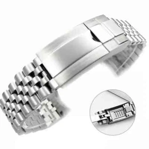 20mm 21mm Jubilee 904 Watchband Compatible with Rolex Sub GMT Yacht Daytona - Picture 1 of 13