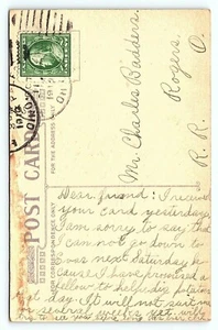 1910 Antique Postcard INTERESTING MESSAGE Red Rose Greetings Rogers Ohio Old A26 - Picture 1 of 3