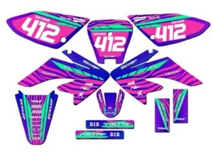 2004-2013 CRF 70 TIGRE Pink Senge Graphics Kit Compatible with Honda - Picture 1 of 10