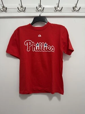 Majestic Philadelphia Phillies T-Shirt- Cliff Lee Youth Size M - Image 1 of 2