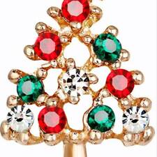 Jewelry Stud Earrings Rhinestone Accessories Charm Alloy Gifts Christmas Tree L