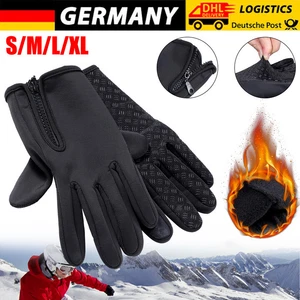 2X Winter Handschuhe Touchscreen Thermo Warm Windproof Wasserdicht Damen Herren - Bild 1 von 18