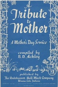 Muttertag Vintage 1950 Noten Ackley Kinder Performance Ideen für Mama - Bild 1 von 1