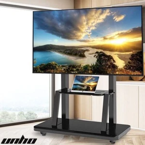 XXL Large Heavy Duty Mobile TV Cart Floor Stand Mount Meeting Live for 32"-100" - Picture 1 of 12