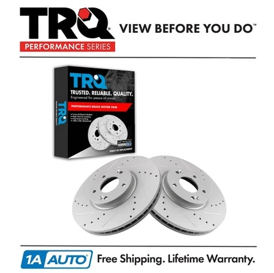 TRQ Front Brake Rotors Set For 2007-2012 Hyundai Veracruz — 第 1/4 张图片