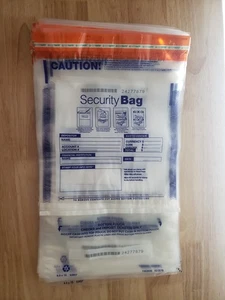 Klare Pfandtaschen Menge 97 NEU manipulationssichere Sicherheitstaschen 9,5x15" - Bild 1 von 5