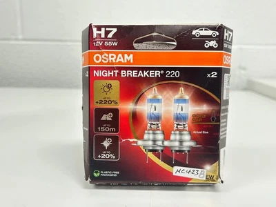 Tried-on! H7 OSRAM Night Breaker 220 Headlight fog bulbs 64210NB220 +220% PAIR - Image 1 of 4
