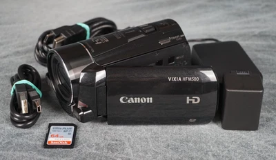 Canon VIXIA HF M500 Full HD 1080p 30fps AVCHD Flash Camcorder 10x Tested FR/SHP - Image 1 of 4