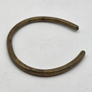 Vintage Brutalist Massiv Messing Armreif Armband MCM Patina Handarbeit OOAK - Bild 1 von 10