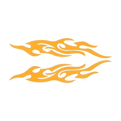 Adesivo riflettente per paraurti Giallo, 1 pz, per Auto, 20x20cm, Motivo Fiamma - Immagine 1 di 4