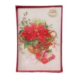 Vintage Hallmark Christmas Greeting Cards Set Complete Sealed Box of 20 Cards p2 - Picture 1 of 10