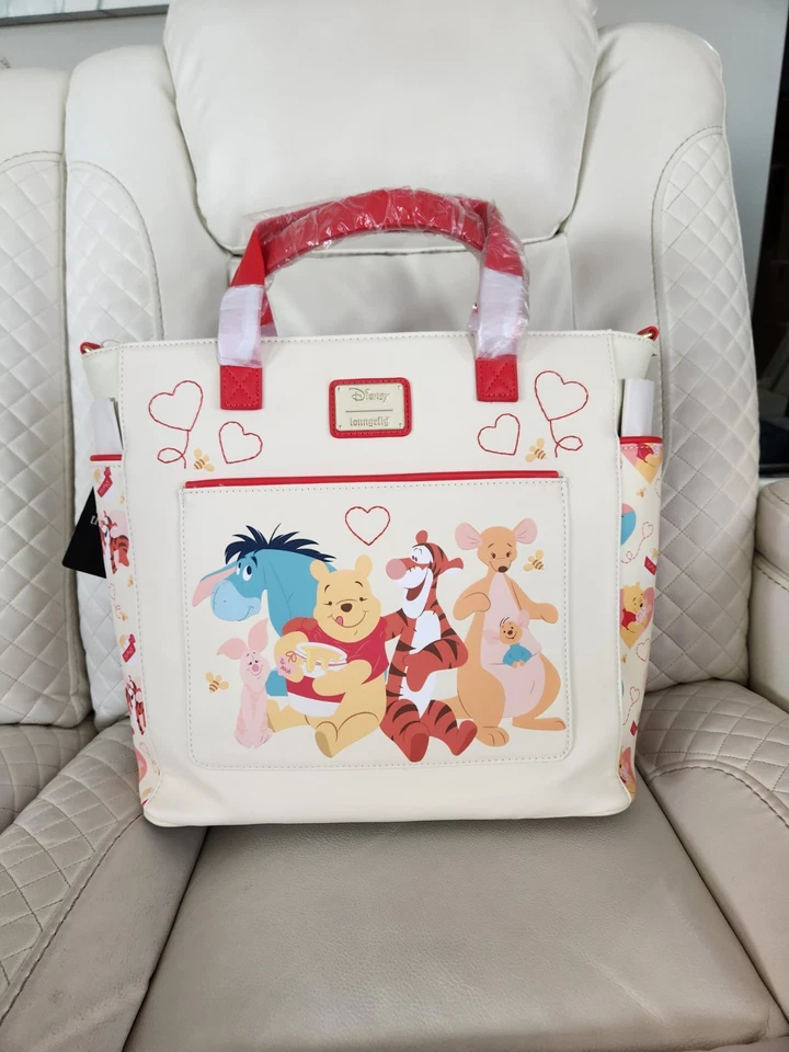 Disney Winnie The Pooh Love Convertible Backpack Tote Crossbody Bag - Image 1 of 4
