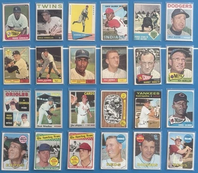 Lote de béisbol vintage de los años 60 y 70 ~ Jim Palmer HOF Maury Wills Foto 1 de 4