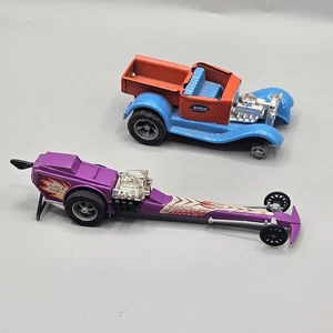 ESCASO Mattel Hot Wheels Hot Shots 1970 Purple Rage Dragster - Pullcord MÉXICO - Imagen 1 de 9