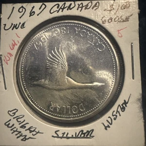1967 Canada Silver Dollar Flying Goose - Picture 1 of 2