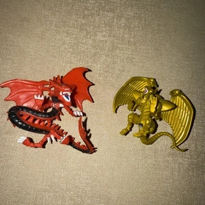 Lot Of 2 Yu-Gi-Oh Slifer the Sky Dragon And Winged Dragon 2.5" Mini Figure 1996 - Picture 1 of 6