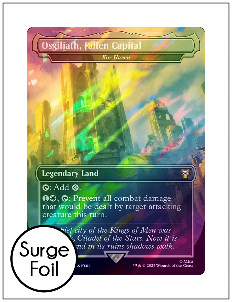 1x Osgiliath, Fallen Capital - Kor Haven, Surge Foil, LOTR, Magic MTG NM - Image 1 of 1