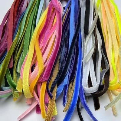30 Yards 1/8" (3Mm) Velvet Ribbon Assorted Colors Bulk Pack (30 Colors) - Image 1 of 4