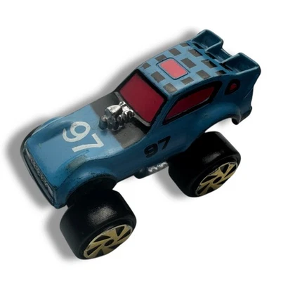 Vintage Micro Machine Turbo Wheels BLUE 97 Diecast Car Galoob - Image 1 of 4