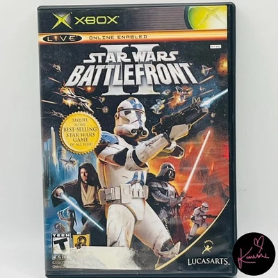 Star Wars Battlefront II (Microsoft Xbox Original 2005) NTSC GC + Manual - Image 1 of 4