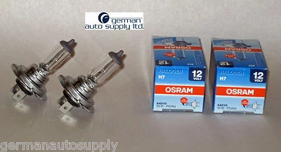 2 Piece Set of Osram, Sylvania Halogen Bulbs - 64210, H7 - NEW OEM - 55W 12V - Image 1 of 4