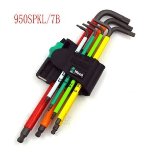 1 pcs WERA 950SPKL/7B Hex wrench set Multicolour Magnetic - Picture 1 of 1