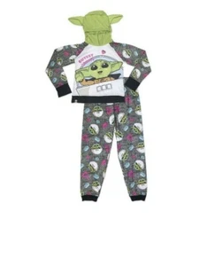 *NWT* LEGO Baby Yoda Girls 2 Piece Pajamas, Mandalorian Star Wars, Size: 6/6X - Picture 1 of 4