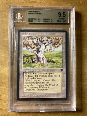 Magic The Gathering ✨PENDELHAVEN✨Legends BGS 9.5 GEM MINT 1994 LEGENDARY LAND - Image 1 of 2