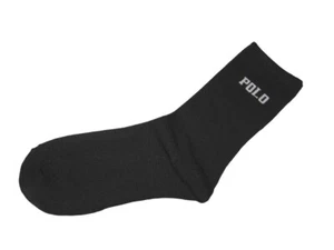 RALPH LAUREN POLO Ladies Socks Size 4 - 7 Black - Picture 1 of 1