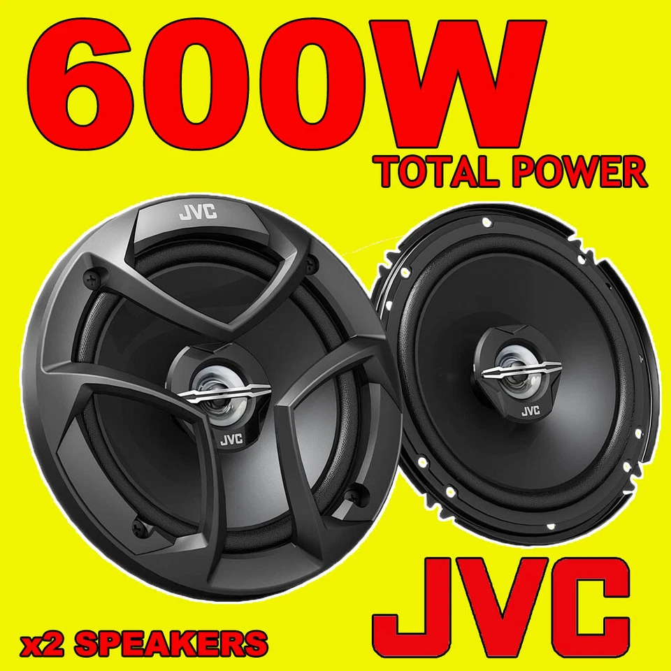 JVC 600W TOTAL 2-WAY 6.5 INCH 16cm CAR VAN DOOR/SHELF COAXIAL SPEAKERS OPEN-BOX - Image 1 of 3
