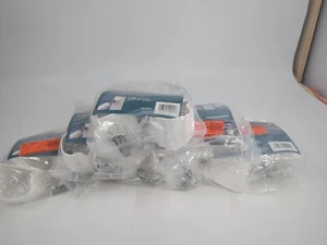 White Vinyl Traditional Rail Stair Bracket Kit Durable Railing 6 Packs Incl - Picture 1 of 4