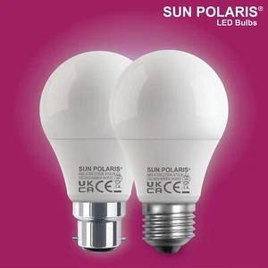 SUN POLARIS Versatile Warm White LED GLS Bayonet Bulbs 4.9W-75W Home Bedroom E27 - Picture 1 of 47