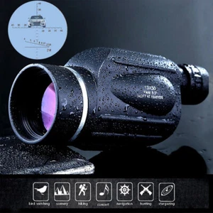 HD13X50 Nitrogen Waterproof Monocular for Outdoor Hunting w/Reticle Rangefinder - Picture 1 of 12