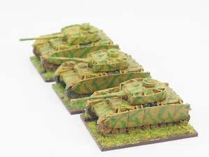 15MM SEGUNDA GUERRA MUNDIAL PANZER ALEMÁN IVH X 3. PINTADO. AZUL 407 - Imagen 1 de 4
