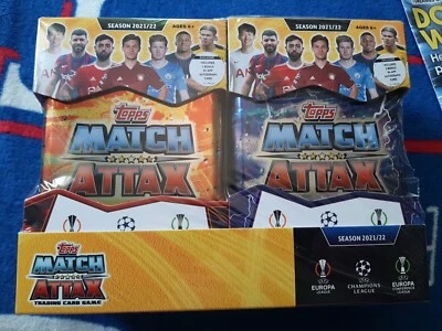 2021/22 Topps Match Attax UEFA Soccer 4 tin  sealed Lava Atomic Aqua Lightning - Image 1 of 4