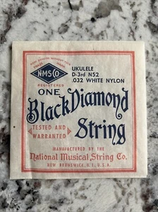 Black Diamond String Ukulele D-3rd N52 .032 White Nylon - Picture 1 of 3