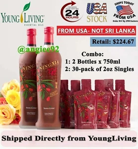 Young Living NingXia Red Combo 2 Bottles x 750ml & 30-pack of 2oz Singles - $225 - Picture 1 of 3
