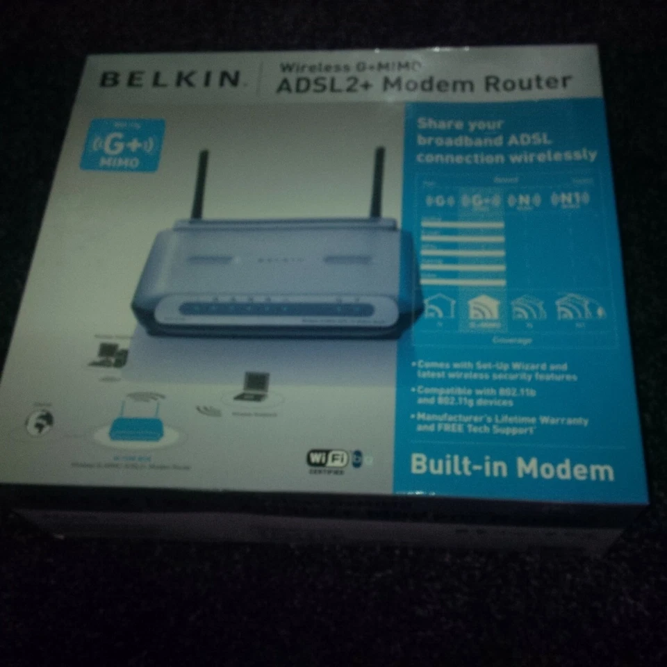 Internet Modem Router Belkin G+ Mimo   BNB UK FREE POST - Image 1 of 4