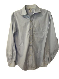 Camisa de vestir Brooks Brothers Regent para hombre 15,5/35 azul manga larga sin planchar - Imagen 1 de 10