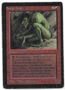 MTG magic cards 1x Sedge Troll Beta Heavy Play, English - Picture 1 of 2