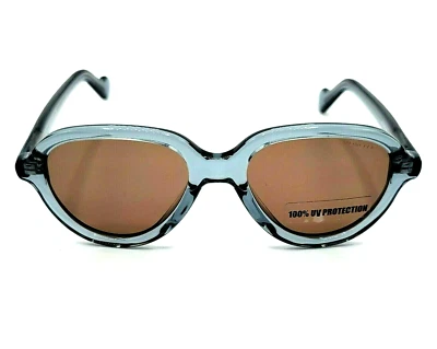 Moncler Aviador Gafas de sol Azul Gris Cristal Marrón Lente ML0043 90J Auténticas Nuevas Foto 1 de 4