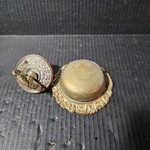 vintage Repro Brass MECHANICAL TWIST DOOR BELL RINGER Victorian Style - Picture 1 of 6
