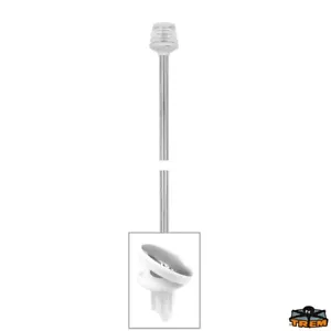 Luce di via estraibile a 360° fonda per coronamento 60cm bianca + lampada led - Foto 1 di 2