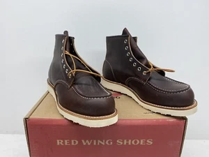 Botas Red Wing Moc Puntera 8138 Reino Unido-9 Marrón RedWing Heritage 6"" Cuero Aceite de Briar EE. UU. - Imagen 1 de 14