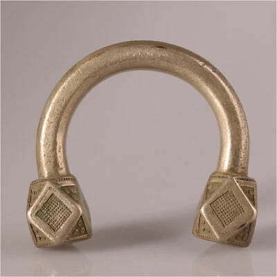 12340# Old tuareg Bracelet Silberlegierungen Solid Agadez Niger - Image 1 of 4
