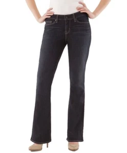 Pantalones de mezclilla Levi Strauss Signature para mujer tiro medio corte boot talla 8M azul oscuro nuevos - Imagen 1 de 4