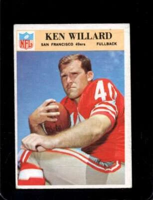 1966 PHILADELPHIA #181 KEN WILLARD VGEX (RC) 49ERS *X60348 - Image 1 of 2