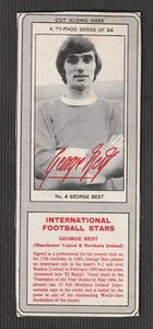 TYPHOO TEA 1967 issue football Manchester United NORTHERN IRELAND George Best - Picture 1 of 2