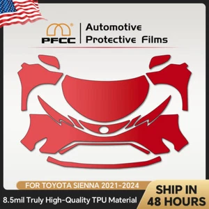 For 2022-2023 Toyota Sienna PRO PreCut Paint Protection Film Gloss Clear Bra PPF - Picture 1 of 20